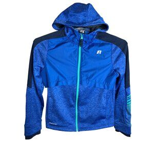 Russel Drive power 360 child jacket size XL 14–16 blue zipper long sleeve hoodie